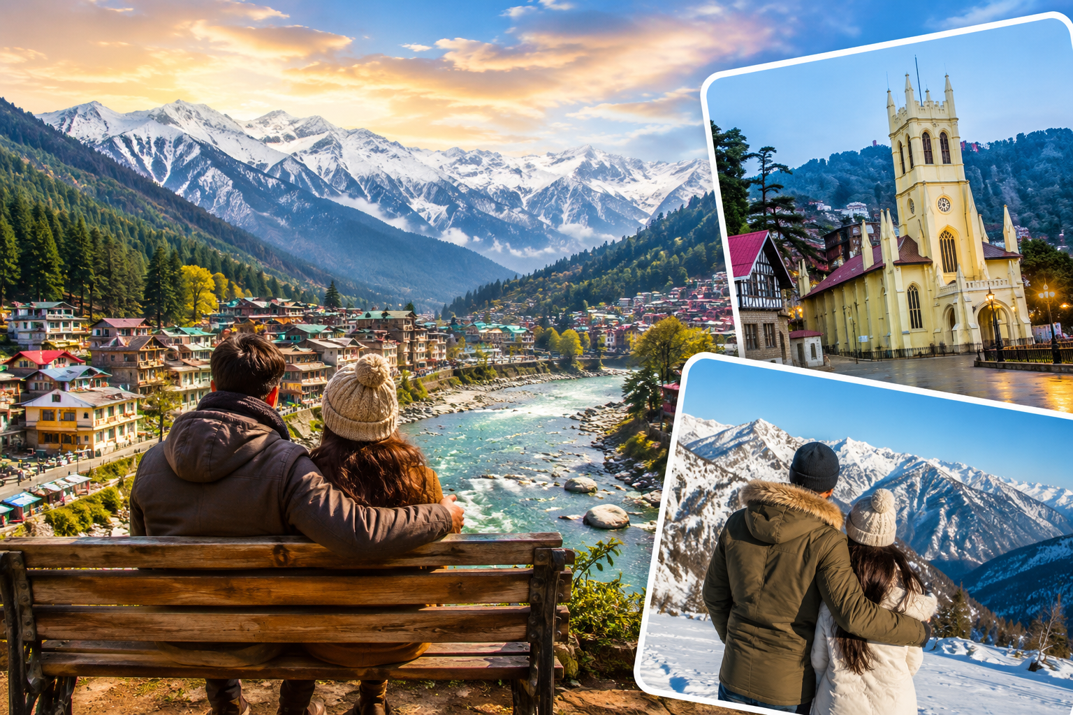 Shimla Manali Honeymoon Tour Package from Delhi (Himachal-120)